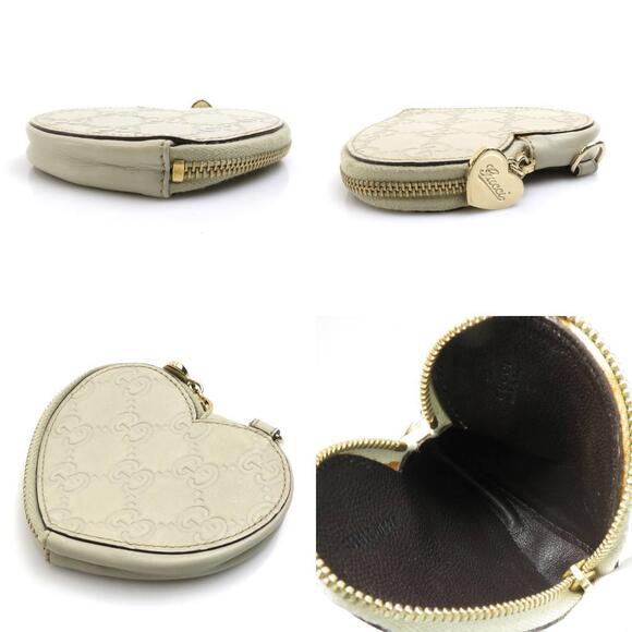 Gucci Wallet Gucci Guccissima heart leather Ivory White - Picture 3 of 5